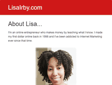 Tablet Screenshot of lisairby.com